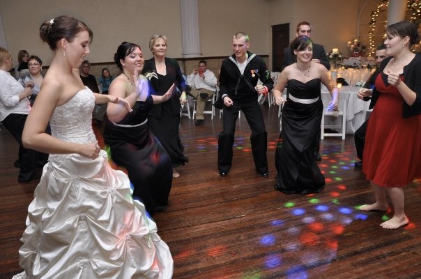 dancing the chicken dance